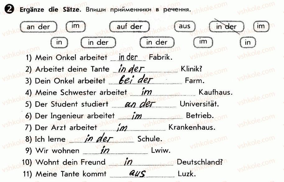 фото задание 2 - st. 17. wo arbeiten diese leute! де працюють ці люди! - lektion 2. meine familie und meine freunde