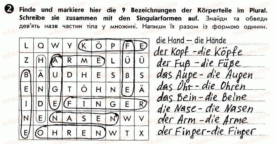 фото задание 2 - st. 40. körperteile. частини тіла - lektion 5. der mensch