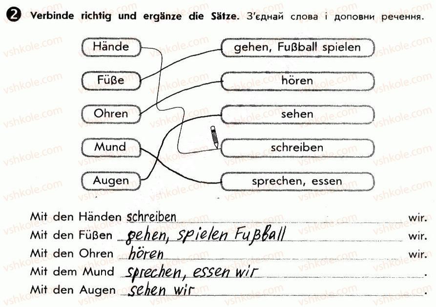 фото задание 2 - st. 42. oh je, oh je, mein zahn tut weh... ой, болить у мене зуб... - lektion 5. der mensch