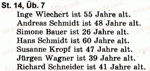 фото задание 7 - st. 14 wie alt sind die leute? скільки років цим людям? - lektion 2. meine familie und meine freunde