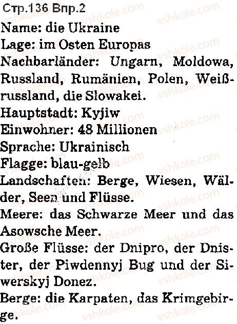 фото задание ст136впр2 - lektion 7. deutschland und die ukraine
