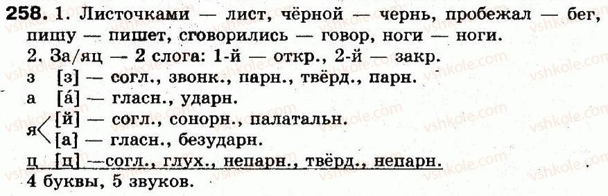 фото задание 258 - § 18. написание букв и—ы после ц - фонетика. графика. орфоэпия. орфография