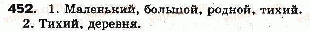 фото задание 452 - § 32. изменение прилагательных по родам, падежам, числам - морфология