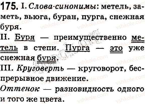 фото задание 175 - § 45–46. группы слов по значению: синонимы - лексикология. фразеология