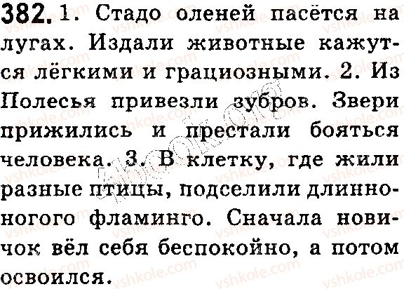 фото задание 382 - § 84. средства связи предложений в тексте. устное сочинение повествовательного характера на основе личного опыта - текст
