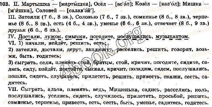 фото задание 103 - 23. подводим итоги - фонетика. графика. орфоэпия. орфография