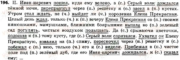 фото задание 196 - 41. морфология. общее понятие о частях речи - состав слова. морфология