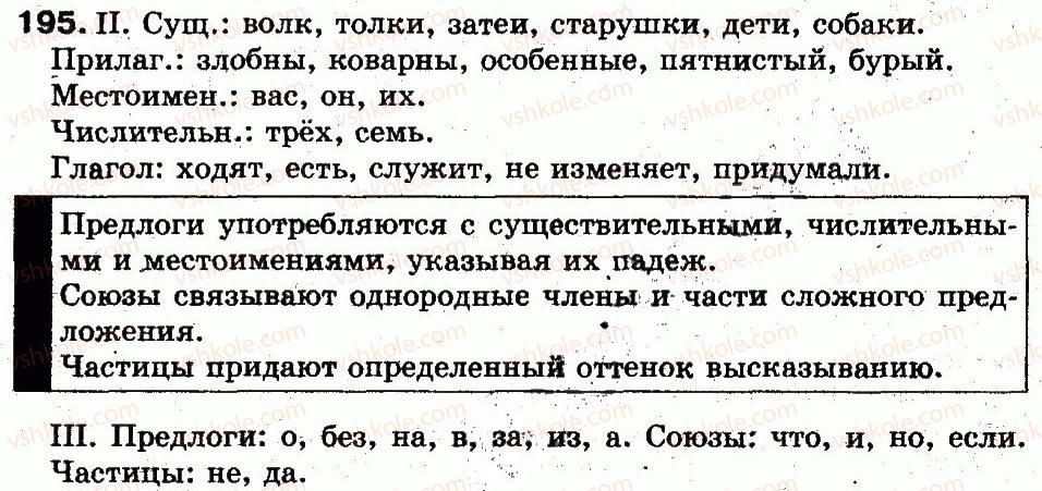фото задание 195 - 41. морфология. общее понятие о частях речи - состав слова. морфология