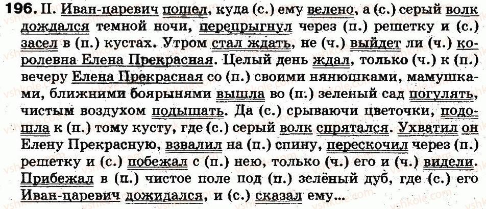 фото задание 196 - 41. морфология. общее понятие о частях речи - состав слова. морфология
