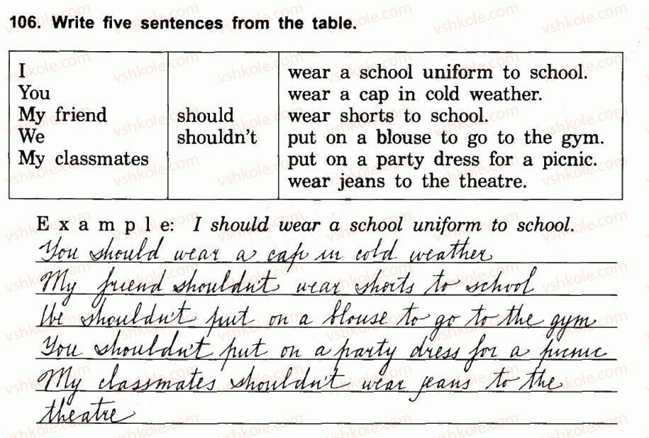фото задание 106 - 6.2. choosing clothes - unit six: wear it!