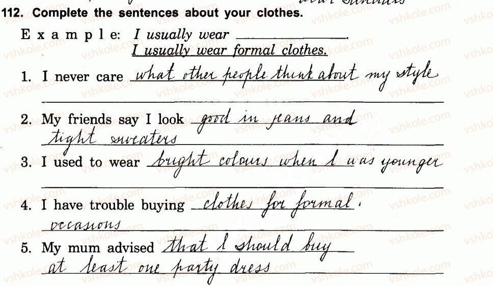 фото задание 112 - 6.3. clothes we wear - unit six: wear it!