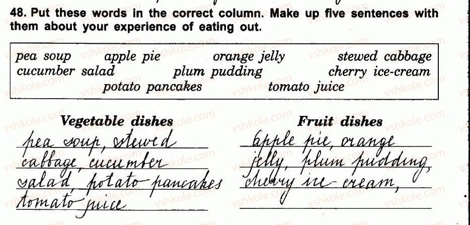 фото задание 48 - 3.2. eating out - unit three: eat with pleasure!