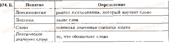 фото задание 374 - ответы к упражнениям № 301 - 400