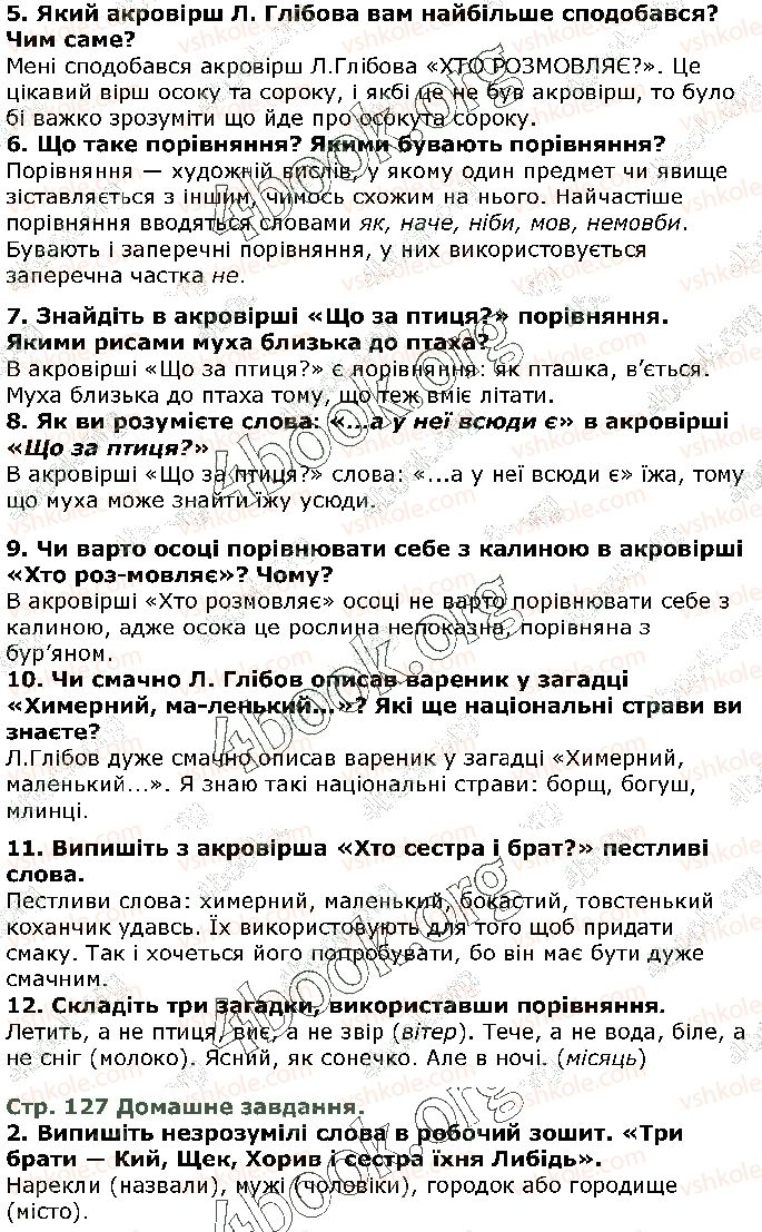 фото задание ст127 - леонід глібов. «химерний, маленький...» - світ фантазії та мудрості