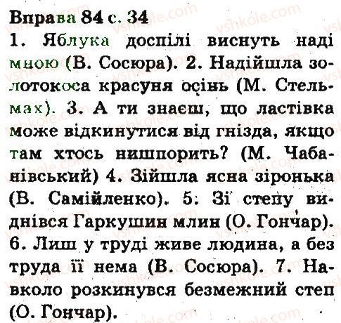 фото задание 84 - повторення вивченого в початкових класах