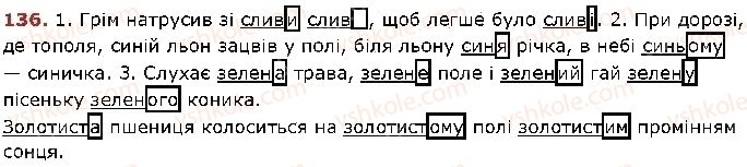фото задание 136 - § 11. основа слова і закінчення - значущі частини слова - будова слова. орфографія