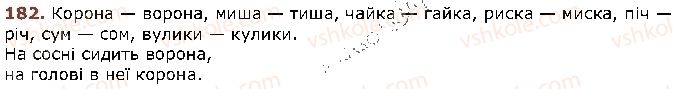 фото задание 182 - § 15. звуки мови й звуки мовлення - фонетика. графіка. орфоепія. орфографія