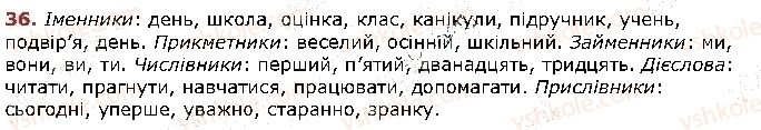 фото задание 36 - § 3. лексичне значення слова - повторення вивченого в початкових класах. текст. речення. слово