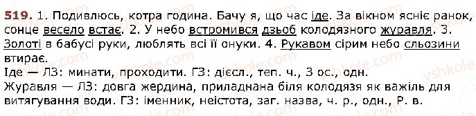фото задание 519 - § 45. повторення вивченого впродовж року - відомості з синтаксису й пунктуації
