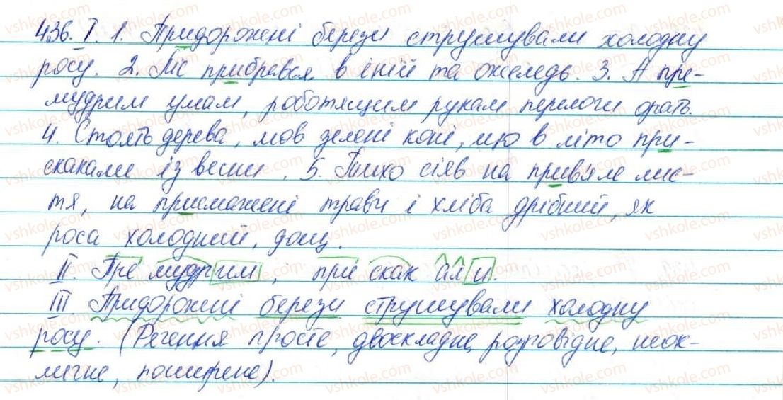 фото задание 436 - § 53. написання і вимова префіксів пре, при , прі - будова слова, орфографія