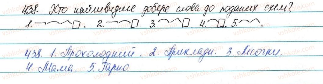фото задание 438 - § 54. узагальнення вивченого з розділу «будова слова. орфографія» - будова слова, орфографія