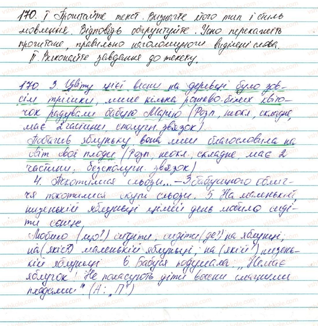 фото задание 170 - § 22. узагальнення вивченого з розділу «відомості із синтаксису та пунктуації» - відомості із синтаксису та пунктуації