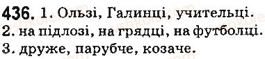 фото задание 436 - § 52. чергування приголосних звуків - будова слова. словотвір. орфографія. елементи стилістики