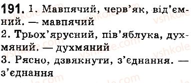 фото задание 191 - § 23. правила вживання апострофа - фонетика. орфоепія. графіка. орфографія