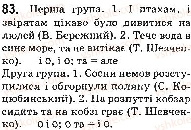 фото задание 83 - § 10. речення з однорідними членами - відомості із синтаксису та пунктуації. елементи стилістики