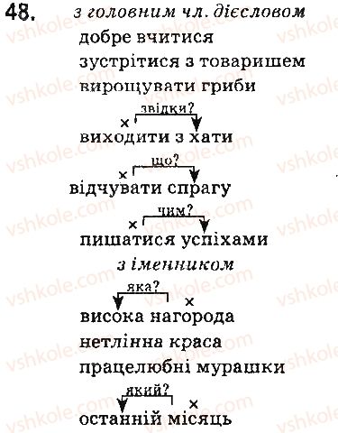 фото задание 48 - § 6. словосполучення - відомості із синтаксису та пунктуації. елементи стилістики