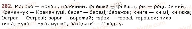 фото задание 282 - § 35. чергування приголосних звуків - фонетика. графіка. орфоепія. орфографія
