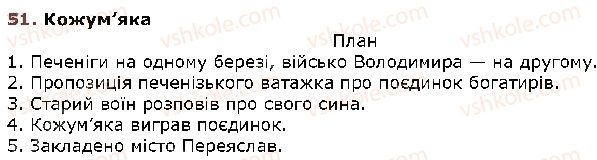 фото задание 51 - § 5. істотні ознаки тексту. тематичні речення та план тексту - повторення вивченого