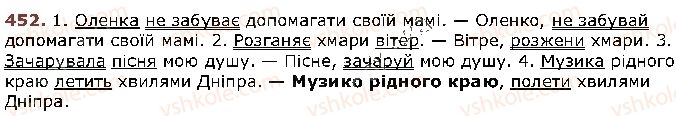 фото задание 452 - § 57. звертання - відомості із синтаксису і пунктуації