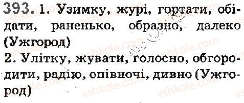 фото задание 393 - § 44. основа слова та закінчення - будова слова. словотвір. орфографія. елементи стилістики