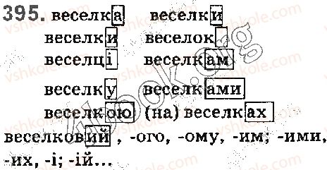 фото задание 395 - § 44. основа слова та закінчення - будова слова. словотвір. орфографія. елементи стилістики