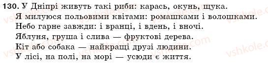 фото задание 130 - § 20. однорідні члени речення з узагальнювальним словом. двокрапка і тире при узагальнювальних словах - синтаксис. пунктуація