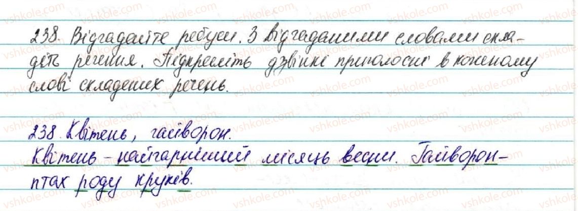 фото задание 238 - § 25. дзвінкі і глухі приголосні - фонетика. графіка. орфоепія. орфографія