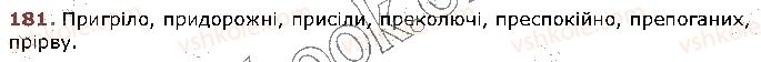 фото задание 181 - § 18. вимова й написання префіксів пре-, при-, прі- - будова слова. орфографія