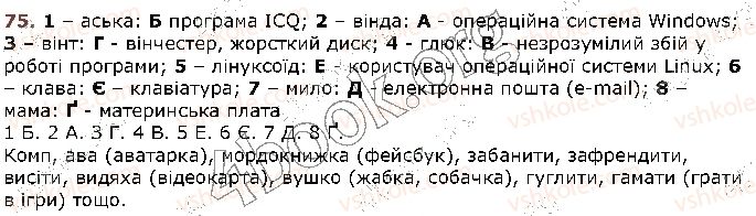 фото задание 75 - § 8. уживання багатозначних слів у прямому й переносному значеннях (повторення). тлумачний словник - лексикологія
