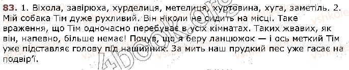 фото задание 83 - § 9. синоніми. ознайомлення зі словником синонімі - лексикологія
