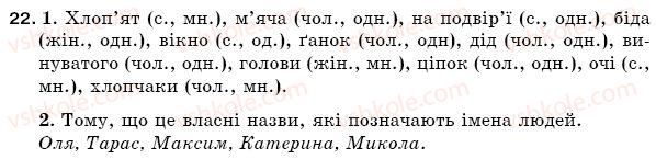 фото задание 22 - § 3. іменник - повторення вивченого в початкових класах