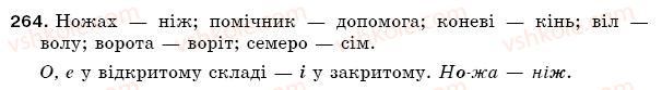 фото задание 264 - § 38. чергування о, е з і - фонетика. орфоепія. графіка. орфографія