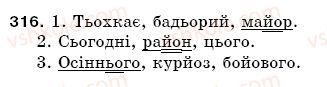 фото задание 316 - § 44. сполучення йо,ьо - фонетика. орфоепія. графіка. орфографія