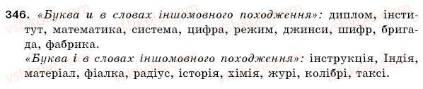 фото задание 346 - § 48. написання слів іншомовного походження - фонетика. орфоепія. графіка. орфографія