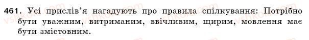 фото задание 461 - § 63. правила спілкування. створення діалогів - зв'язна мова (мовлення)