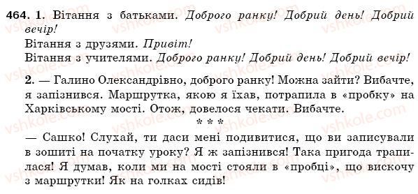фото задание 464 - § 63. правила спілкування. створення діалогів - зв'язна мова (мовлення)