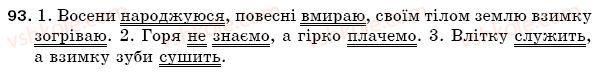 фото задание 93 - § 15. речення з одним головним членом - синтаксис. пунктуація
