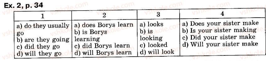 фото задание ex2p34 - lesson 10 - unit 1