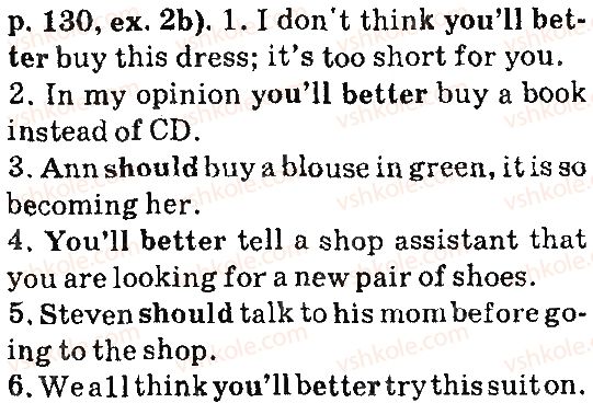 фото задание p130ex2 - unit five: are you good at shopping?