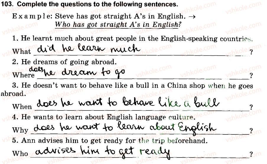 фото задание 103 - unit seven: welcome to the english-speaking world